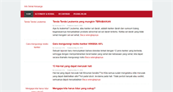 Desktop Screenshot of infosehatkeluarga.com